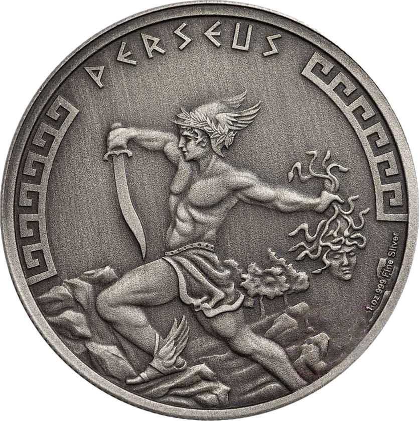 1 Unze Silber Griechische Mythologie Perseus 2024 AF (Auflage: 500
